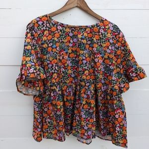 SheIn Curve Floral Blouse